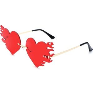 Red Melting Heart Sunglasses 🔥❤️🕶️